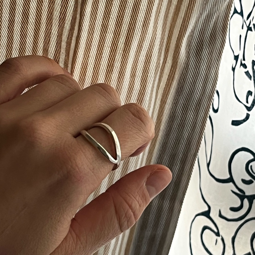 Handmade silver ring (925) - Picture 3 of 4